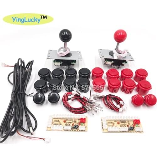 DIY Arcade Joystick Zero Delay Arcade Kit DIY Kit USB Encoder PC PS3 Joystick Arcade sanwa and buttons for Arcade Mame