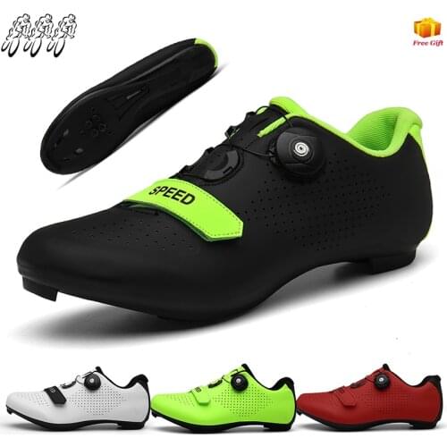 2021 New Fashion Cycling Shoes Mens Road With Lock Bicycle Sports Shoes Mens Mountain Self-Locking MTB Trekking Cycling Shoes