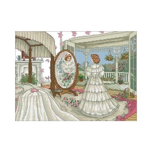 28-bride-to-be (VI)(14,18 CT) Counted Cross Stitch 11CT 14CT 18CT DIY Cross Stitch Kits Embroidery Needlework Sets
