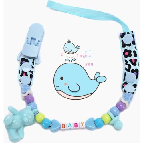 4 Styles Baby Cartoon Pacifier Clip Chain New Baby Boys Girls Pacifier Clips Newborn Pacifier Chain Clip Holder Nipple Feeding