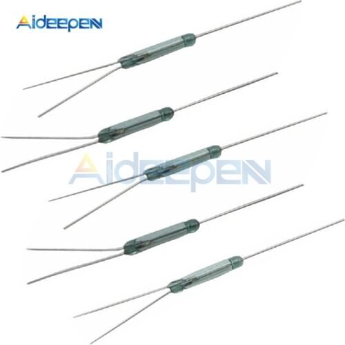 5Pcs/lot 2.5*14mm Reed Switch 3 Pin Magnetic Switch Normally Open Normally Closed Conversion 2.5X14MM DC 60V 4W NO NC