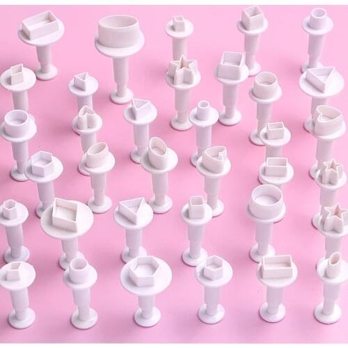 7 styles Fondant Cookie Cake Cutter Ejector Plunger Mold Embossed Star DIY Kitchen Baking Cake Decorating Tools