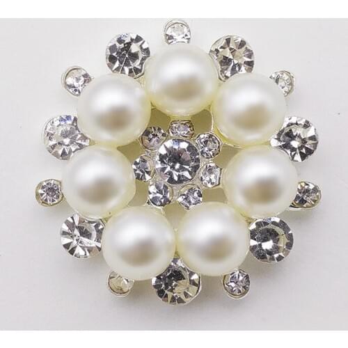 Dog Diy Accessories pearl snowflake DIY total accessories flower disc drilling metal parts manufacturers spot FH023 50pcs