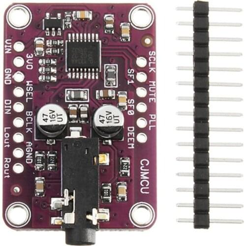 CJMCU-1334 DAC Module UDA1334A Stereo Decoder Board I2S Output Interface Decoding Module for 3.3V to 5V