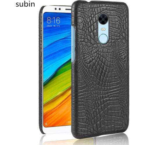 For Xiaomi Redmi Note 5 Case 5.99 inch For Xiaomi Redmi Note 5 Luxury PU Leather Hard Plastic Back Cover Phone Case