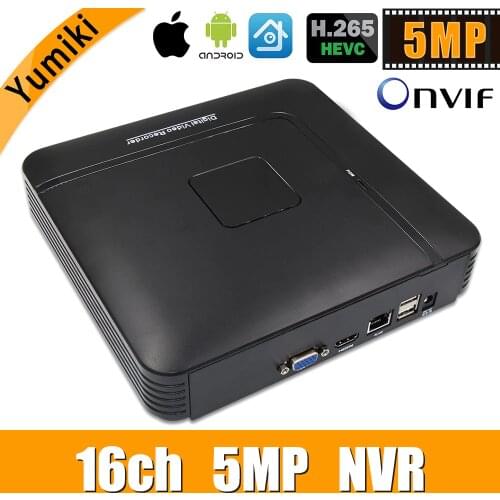 H.265+ 16ch*5.0MP/4MP/3MP NVR Network Vidoe Recorder Intelligent analysis 1080P/720P IP Camera with SATA cable ONVIF CMS XMEYE