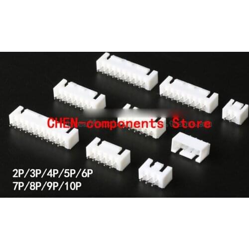 20pcs XHB2.54 2/3/4/5/6/7/8/9/10P buckle straight pin 2.54mm pitch connector socket