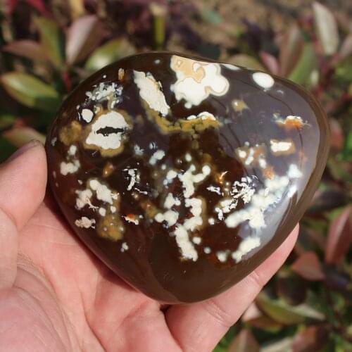 370g Beautiful Natural Polished Red agate Stone Sample QUARTZ CRYSTAL HEALING Aquatic Plants Madagascar Home decoration M15