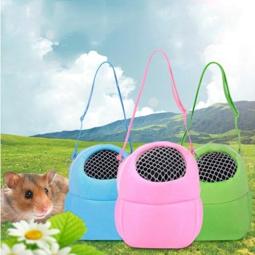 Small Pet Cage Hamster Travel Bag Rabbit Chinchilla Guinea Pig Travel Bag Comfortable And Breathable Pet Nest Gerbil Supplies