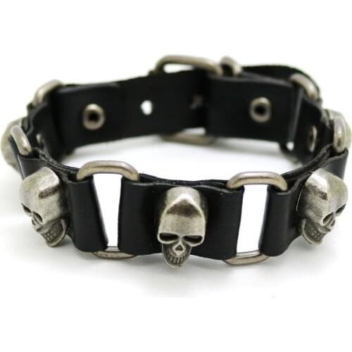 2016 New Men and Women Fashion Accessories for Punk Skull Skull Bracelet and Jewelry Bracelets Retro Casual Men and Women