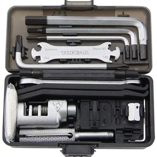 Topeak TT2543 SURVIVAL GEAR BOX Bicycle Multi Repairing Tool Set Cycling Portable Tool Road Bike Wrench Kits Bicicleta MTB Tools
