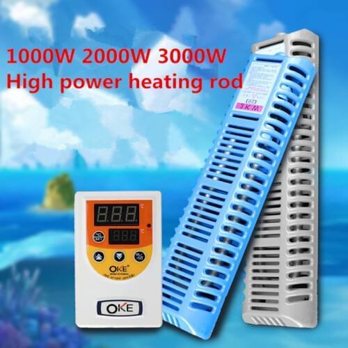 1200W 2000W 3000W Restaurant pool heater seafood pool insulation pump temperature controller fish tank aquarium thermostat rod
