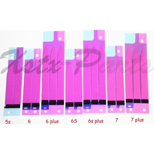 2PCS New Battery Adhesive Glue Tape Strip Sticker For iPhone 4G 4S 5G 5S 5C 6 6G 4.7" 6G Plus 5.5" 6S 6S Plus 7 7 Plus