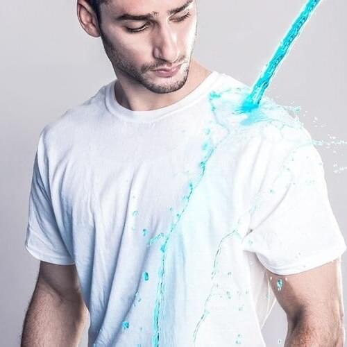 New Arrival Water/StainProof Novelty Super Hydrophobic Crew Neck Short Sleeve Outdoor Survival Male & Female Breathable T-Shirt