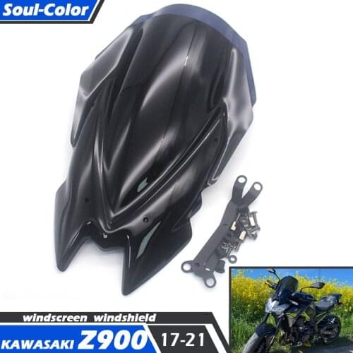 Motorcycle naked new generation Touring Windshield Viser Visor Deflector Fits For KAWASAKI Z-900 Z 900 Z900 2020 Double Bubble