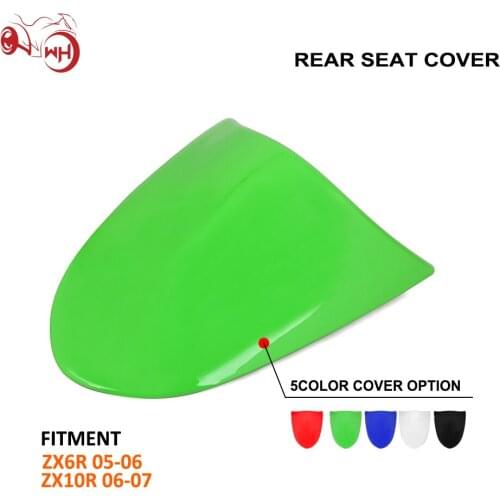 For KAWASAKI Ninja ZX6R 2005-2006 Ninja ZX10R 2006-2007 Motorcycle Green Red Black Blue White Rear Seat Fairing Cover Cowl Tail