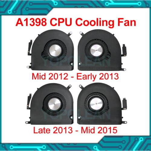Tested Original A1398 Fan Left Right For Macbook Pro Retina 15" A1398 Cooling Fan 923-0091 923-0092 Mid 2012 610-0191 2013-2015