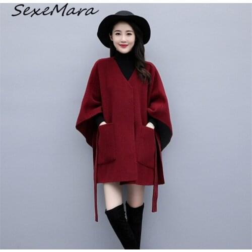 Женские пальто с поясом SexeMara China At AliExpress