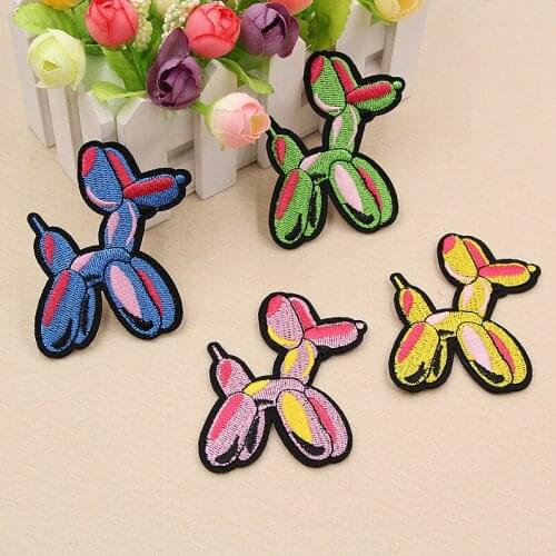 Balloon Dog CAT WOLF TIHRT DIY Badge Embroidery Patch Applique Clothes Ironing Clothing Sewing Supplies Decorative Badges
