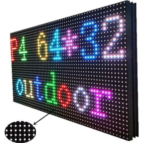 LED Display Module P4 Outdoor 256x128mm 64x32Pixel HUB75 RGB SMD Full Color LED Matrix Sign