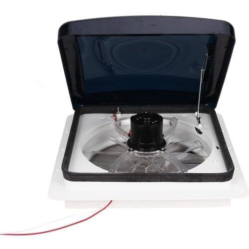 RV roof vent 3 speed manual RV ventilation fan 35.56 cm smoke dome RV ventilation hole cover DC 12V ventilation fan for camper t