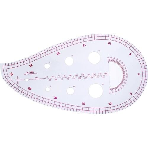1Pcs Useful DIY Sewing Tools Plastic Multifunction Sleeve Cage Button Positioning Proofing Ruler Pocket Line Patchwork Ruler