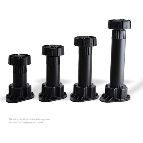 1pcs Adjustable Height cabinet legs Plastic round Cupboard Foot Furniture Support Leveling feet protector Replacement Hardware