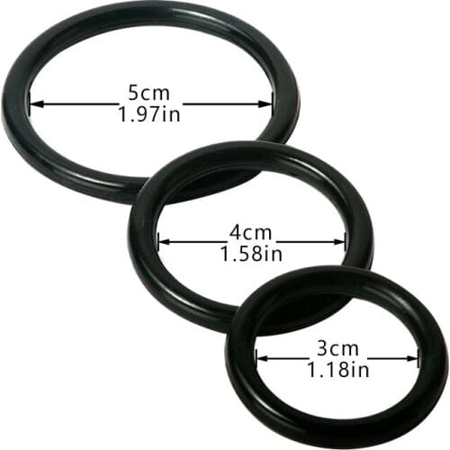 3Pcs Penis Erection Ring Delaying Ejaculation Cock Rubber Rings Penis Enlargement Sex Toys for Man Lock Ejaculation Sex Rings