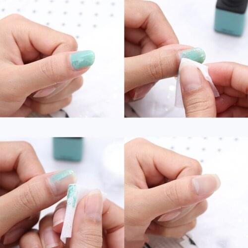 500pcs Nail Wipe Pad White Nail Polish Gel Remover Wipes Nail Art Tips Manicure Cleaning Wipes Cotton Lint Pads Paper