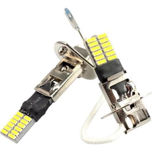 6500K HID Xenon Car LED Replacement Bulbs Fog Lights Driving DRL White 24-SMD H1 New Hot Sale