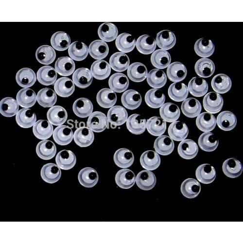 Free Shipping 1000PCS Size 3mm Black And White Oval Design Imitate Animal Eye Dolls Eye For Toy DIY