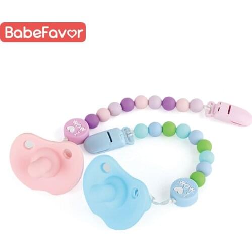 Baby Pacifier Clip Nipple Chain Comfort Appease Soother Food Grade Silicone Infant Reborn Teething Gift Pacifier Dummy Holder