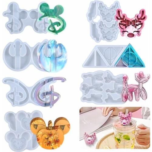 Diy Epoxy Resin Creative Straw Silicone Mold Jewelry Fillings Charms Handmade Milk Tea Straws Decor Mould Craft