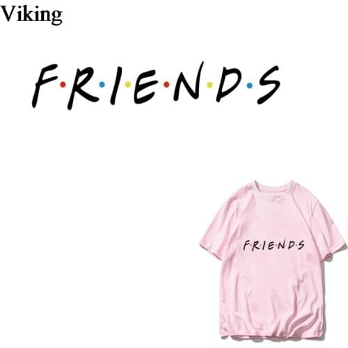 Friends TV Show Fashion Thermal Stickers Iron-On Transfers Ironing Stickers DIY Unisex Fashion Vinyl Patches For Clothing G0433