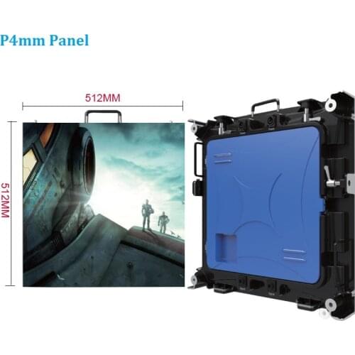 HD Giant P4 Screen SMD Indoor Full Color 4mm led Pixel 128*128 Module RGB 512*512mm die casting aluminum led display panel