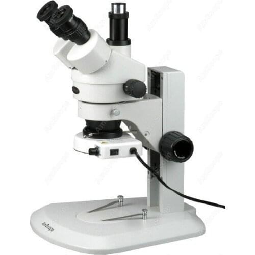 Widefield Stereo Zoom Microscope--AmScope Supplies 3.5X-90X Super Widefield Stereo Zoom Microscope with 80-LED