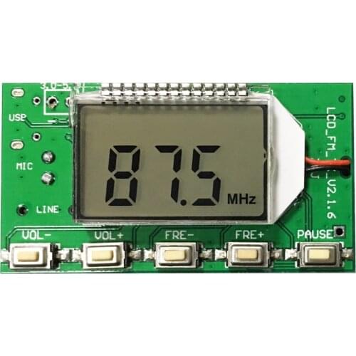 87-108MHz Stereo FM Transmitter Module Digital Digital Wireless Microphone Board Multi-function Frequency Modulation