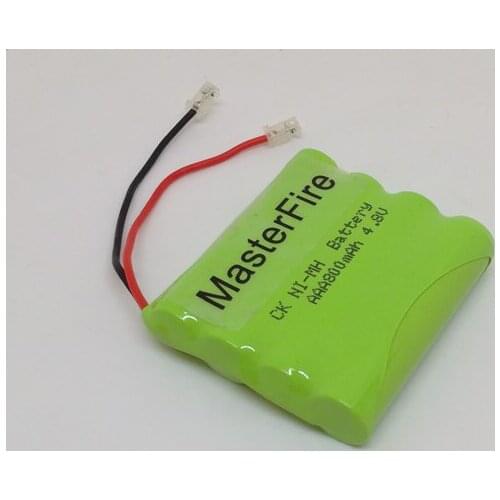 MasterFire 5PACK/LOT Brand New AAA 4.8V 800mAh NI-MH Rechargable Battery NiMH Batteries Pack with plugs