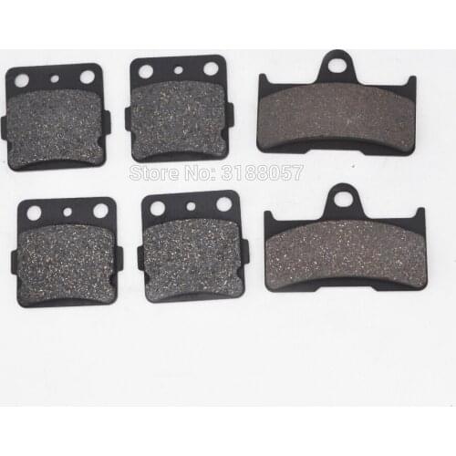 Front & Rear Brake Pads 2002-2008 fit for Yamaha Grizzly 660 4x4 YFM660F Semi-Metallic