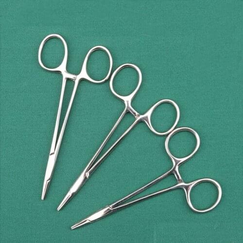 Plastic instrument double eyelid needle holder, vascular hemostatic forceps, surgical needle holder, fine stainless steel embedd