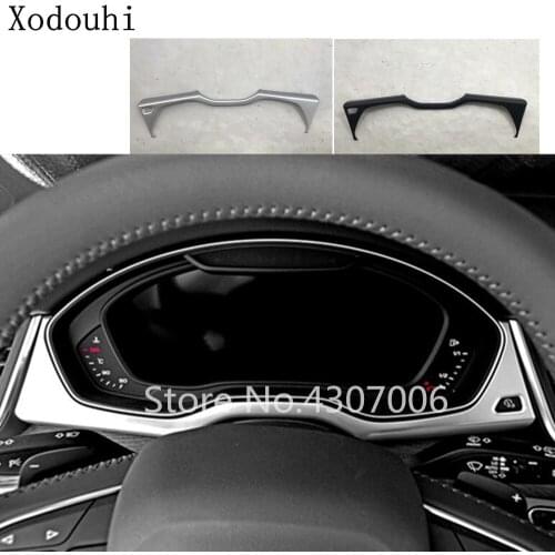 Car Garnish Detector Dashboard Meter Instrument Panel Gauge Frame Moulding 1pcs For VW Audi Q5 L Q5L 2018 2019 2020