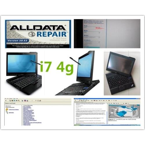 Alldata software auto repair software all data 10.53 with 1tb hdd installed in laptop x201t ( i7 4g) ready to use