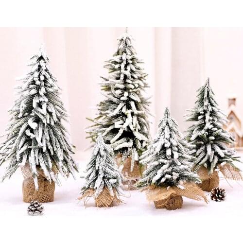 Christmas Tree Cedar Pine Trees arbol de navidad Potted artificial plants navidad Desktop Mini Christmas Decor xmas decorations
