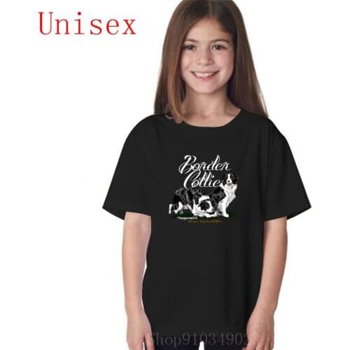 Border collie teenage girls clothing shirts for teenage girls kids summer clothes kids clothes girls children clothes boys