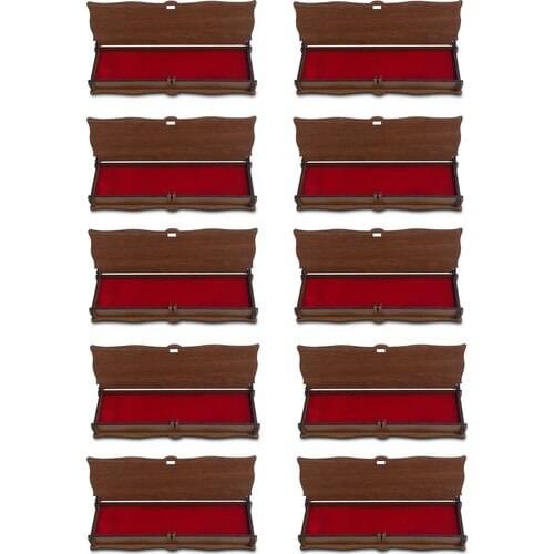 One thousand and one Trend Walnut Color Wooden Jewelry Box 18 cm 10 Pcs