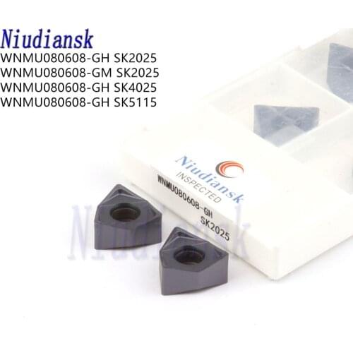 WNMU080608-GM SK2025 WNMU080608-GH SK2025 SK4025 SK5115 High Quality Carbide Milling Inserts CNC Lathe Tool Milling Turning Tool