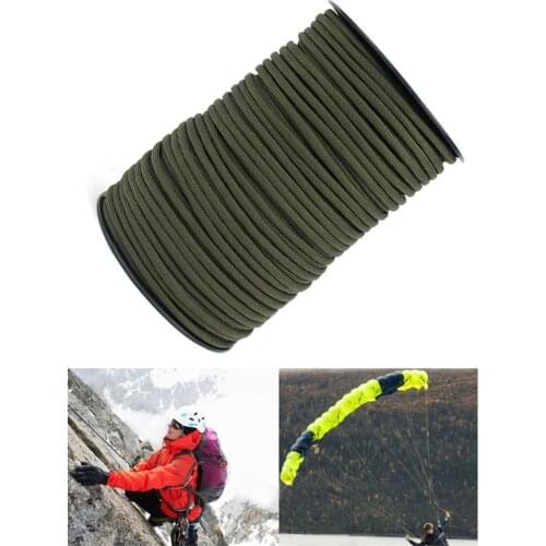 100m 328FT 4mm Tactical Paracord 550 Outdoor Survival Bracelet Rope Parachute Cord Strap Lanyard Tent Accessories