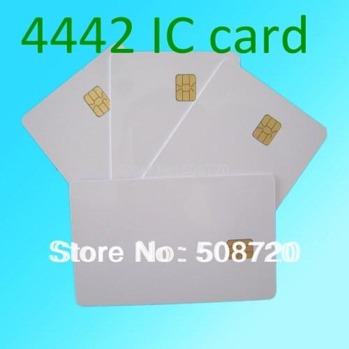 20 PCS white PVC IC with SLE4442 card ISO 7816 blank Smart contact IC card