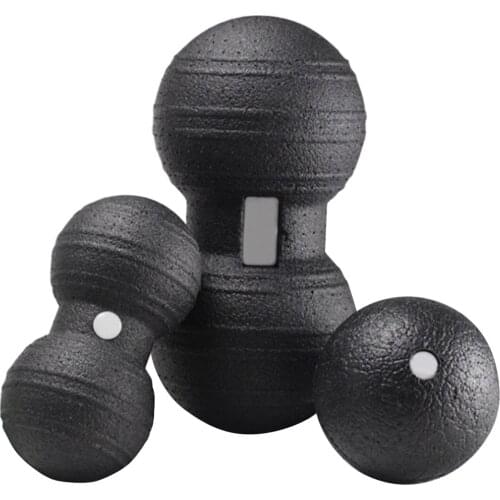 3pcs Double Lacrosse Ball Peanut/Round Shape Self Massage Roller Set Back Foot Neck Shoulder Physical Trigger Point Therapy