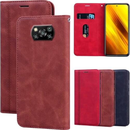 Case For Xiaomi Poco F3 X3 NFC чехол Phone Leather Flip Stand Cover Wallet Case For Pocophone X3 M2007J20CG Protect Magnet Funda